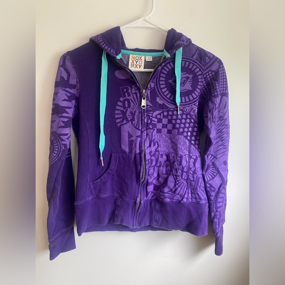 Roxy Sweaters - Roxy Purple Graphic Hoodie